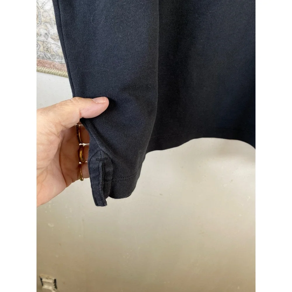 Banana Republic Luxe Touch Tee Mens XXL Black Cotton Crewneck Capsule Minimalist